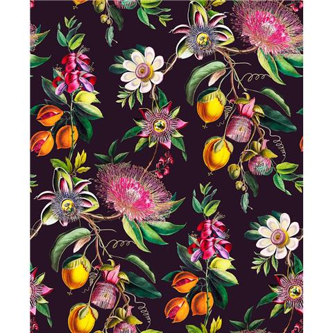 Graham and Brown Physic Garden Wallpaper 127920 Blackcurrent