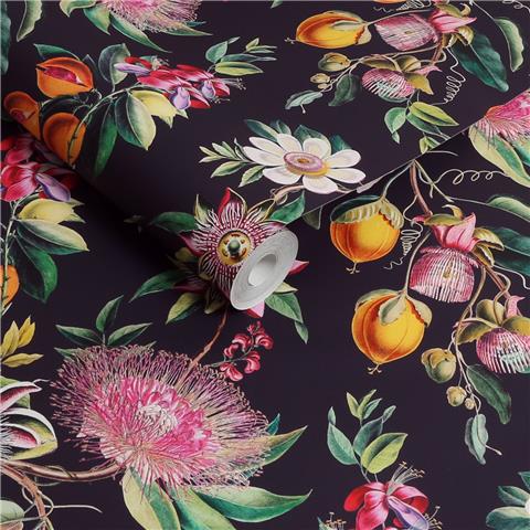 Graham and Brown Physic Garden Wallpaper 127920 Blackcurrent