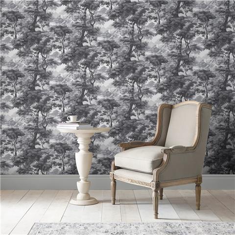 Graham and Brown Bobarts Garden Wallpaper 127930 Monochrome