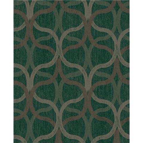 Boutique Refine Geo Wallpaper 128006 Green/Gold