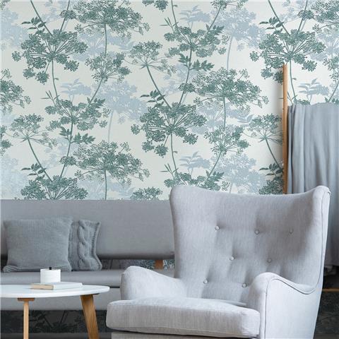 Super Fresco Meadow Textured Wallpaper 128142 Teal