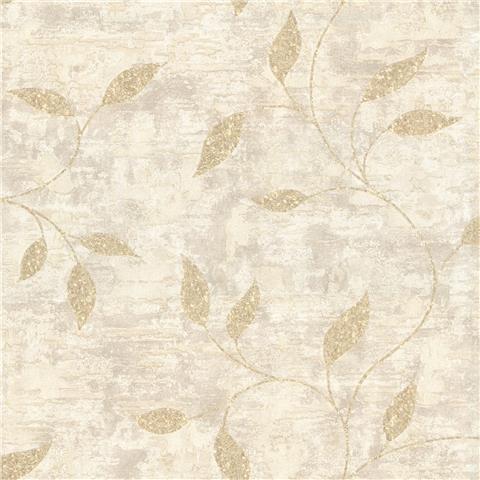 Boutique Ornamental Leaf Wallpaper 128805 Cream