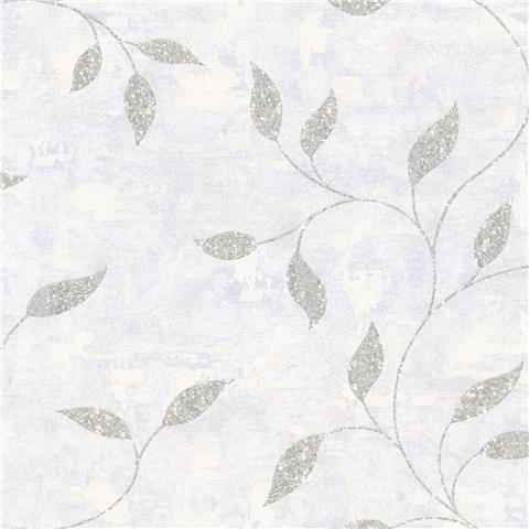 Boutique Ornamental Leaf Wallpaper 128811 Silver