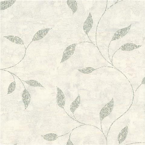 Boutique Ornamental Leaf Wallpaper 128814 Sage