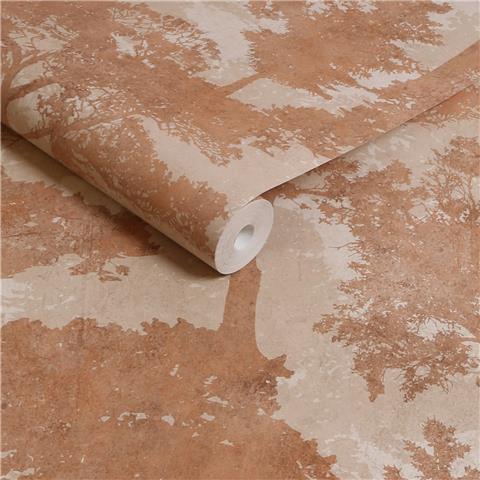 NEXT Trailing Trees Wallpaper 128837 Terracotta