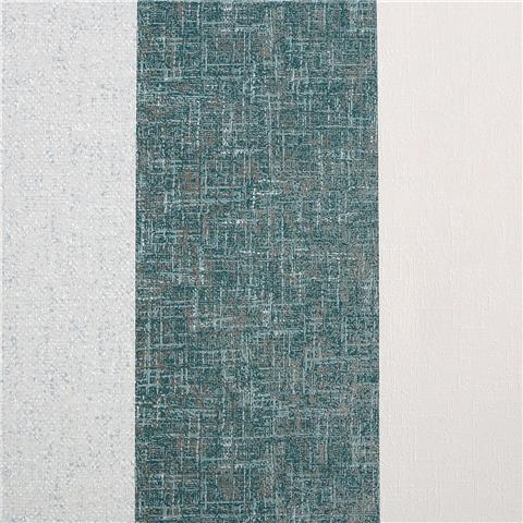 Super Fresco Meadow Stripe Textured Wallpaper 128984 Teal/Rose Gold