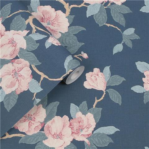 Laura Ashley Wallpaper Maya 130095 Dusky Seaspray