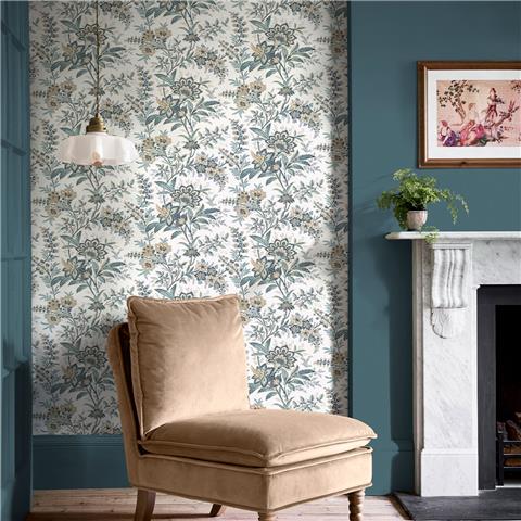 Laura Ashley Wallpaper Marlbrook 130098 Pale Linen