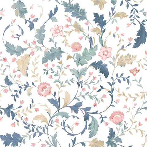 Laura Ashley Wallpaper Litton 130099 Dusky Seaspray