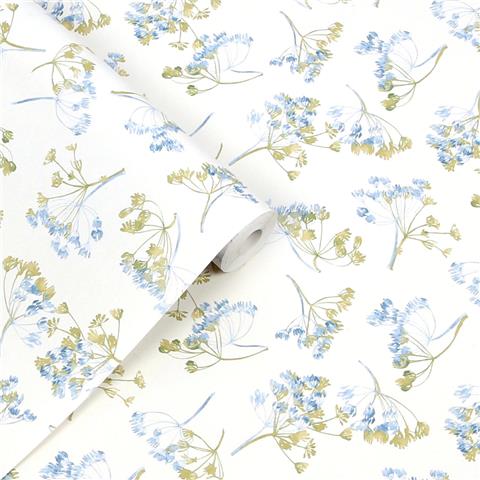 Laura Ashley Wallpaper Avonbury 130102 hedgerow green