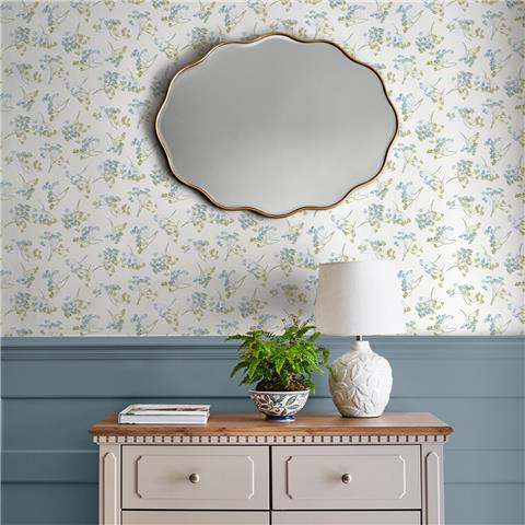 Laura Ashley Wallpaper Avonbury 130102 hedgerow green