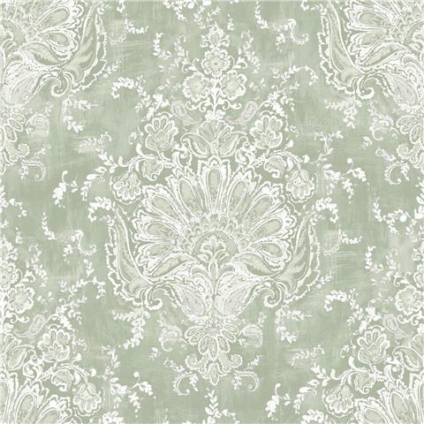 Laura Ashley Wallpaper Maddox 130105 Sage Green