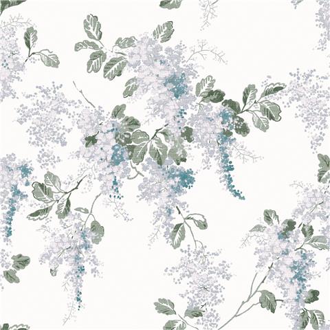 Laura Ashley Wallpaper Mirabelle 130106 Pale Seaspray