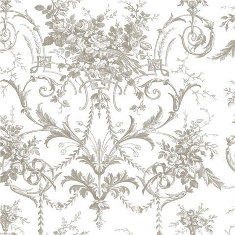 Laura Ashley Wallpaper Tuileries 130111 Dark Dove Grey