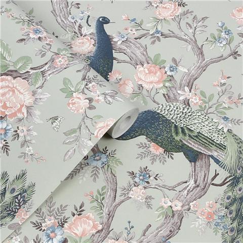 Laura Ashley Wallpaper Belvedere 130113 Sage Green