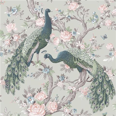 Laura Ashley Wallpaper Belvedere 130113 Sage Green