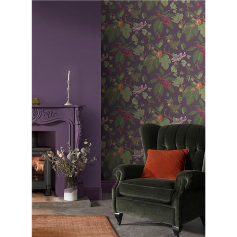 GRAHAM AND BROWN CONCERTO WALLPAPER COLLECTION CRAFTWORK TRAIL 130283 Plum