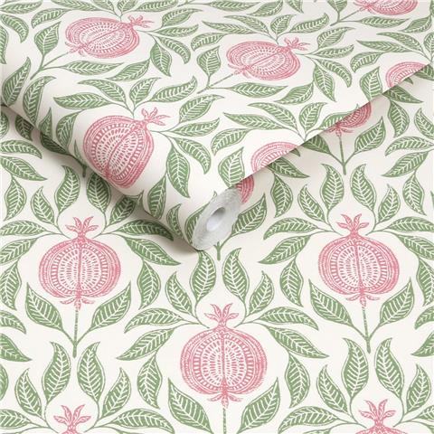 GRAHAM AND BROWN CONCERTO WALLPAPER COLLECTION Apple of Grenada 130286 Pink/Green