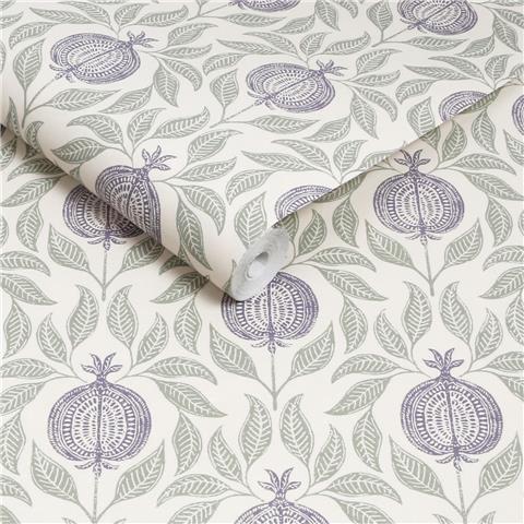 GRAHAM AND BROWN CONCERTO WALLPAPER COLLECTION Apple of Grenada 130288 Mauve/Sage