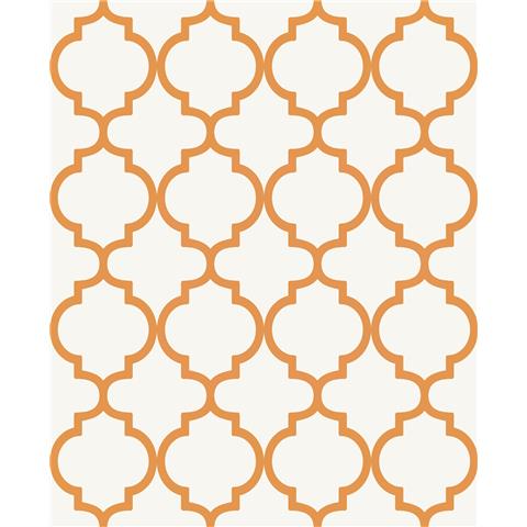 GRAHAM AND BROWN CONCERTO WALLPAPER COLLECTION Trellia 130298 orange