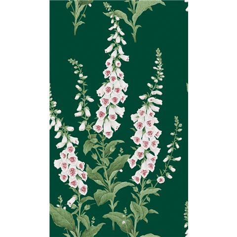 GRAHAM AND BROWN CONCERTO WALLPAPER COLLECTION Foxglove 130306 emerald