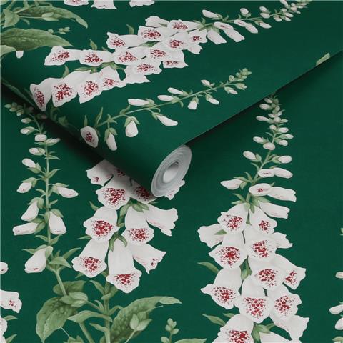 GRAHAM AND BROWN CONCERTO WALLPAPER COLLECTION Foxglove 130306 emerald