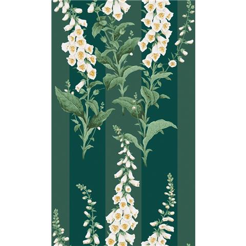 GRAHAM AND BROWN CONCERTO WALLPAPER COLLECTION Foxglove stripe 130311 teal