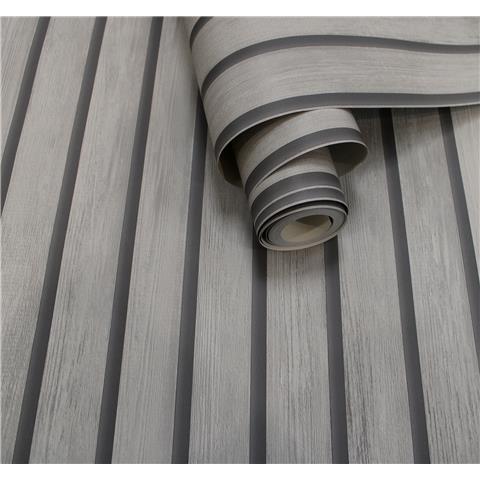 Statement Wallpaper Wooden Slat 13133 Grey
