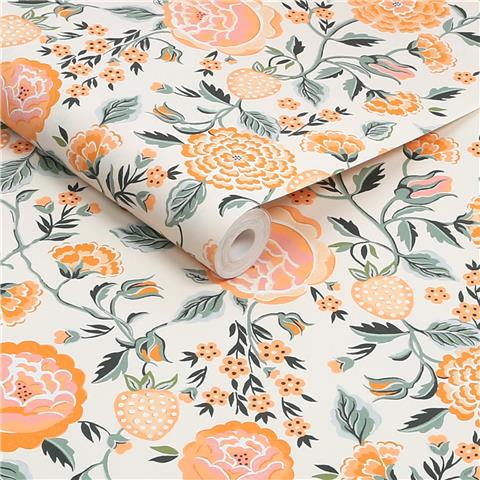 Cath Kidston Wallpaper Strawberry Garden 131421 Yellow