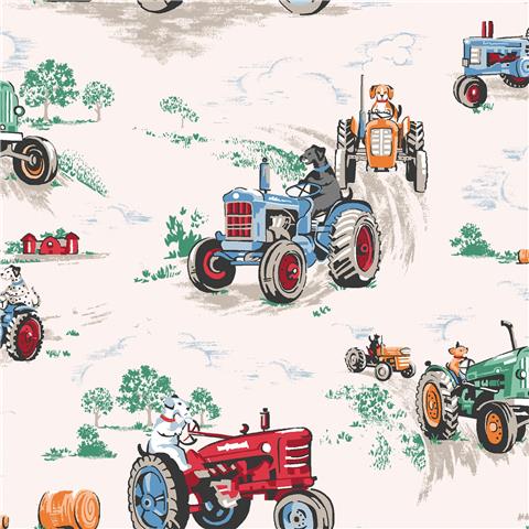 Cath Kidston Wallpaper Tractor 131426 Multi
