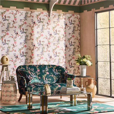 Cath Kidston Wallpaper Birds and Berries 131429 Spring