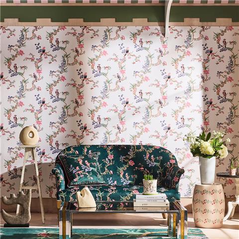 Cath Kidston Wallpaper Birds and Berries 131429 Spring
