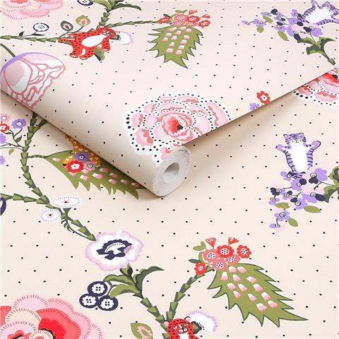 Cath Kidston Wallpaper Catnip 131433 Neutral