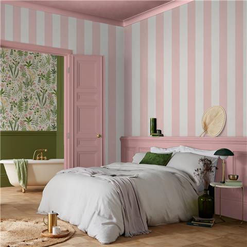 GRAHAM AND BROWN CONCERTO WALLPAPER COLLECTION Quartet Stripe 131447 Blush