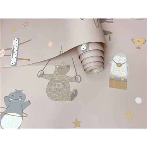 Dreamcatcher Wallpaper Animal Gymnastics 13241 Pink
