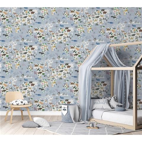 Dreamcatcher Wallpaper Around the World 13250 Blue