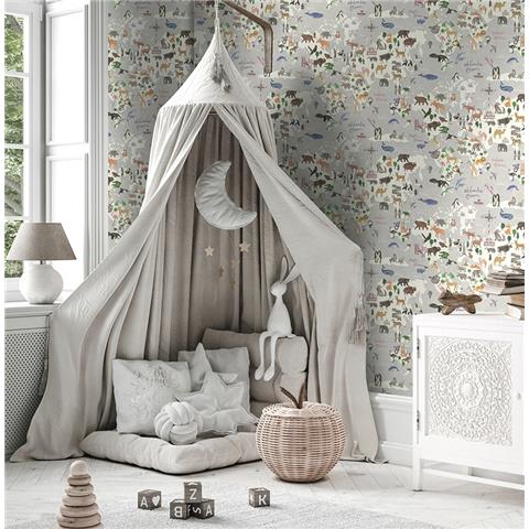 Dreamcatcher Wallpaper Around the World 13252 Grey