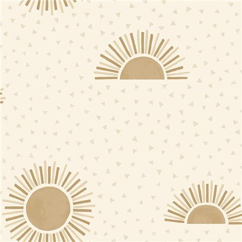 Dreamcatcher Sunbeam Wallpaper 13322 Beige/Gold