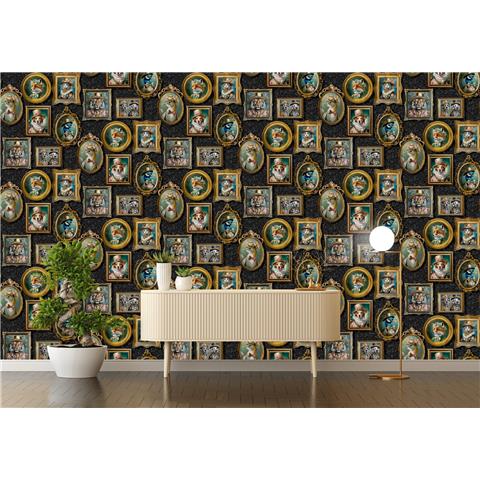 Holden Statement Wallpaper Regal Beasts 13790 Charcoal