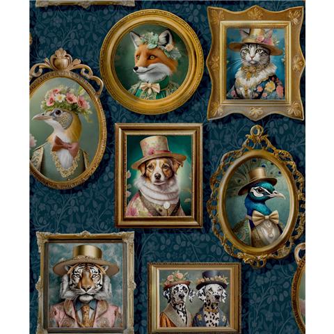 Holden Statement Symphony Wallpaper Regal Beast 13791 navy