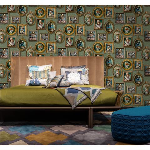 Holden Statement Wallpaper Regal Beasts 13792 Sage