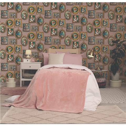 Holden Statement Wallpaper Regal Beasts 13793 Pink