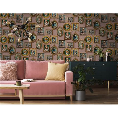 Holden Statement Wallpaper Regal Beasts 13793 Pink