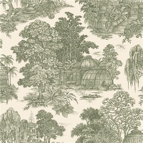 Holden Statement Wallpaper Osterley Toile 13950 Green