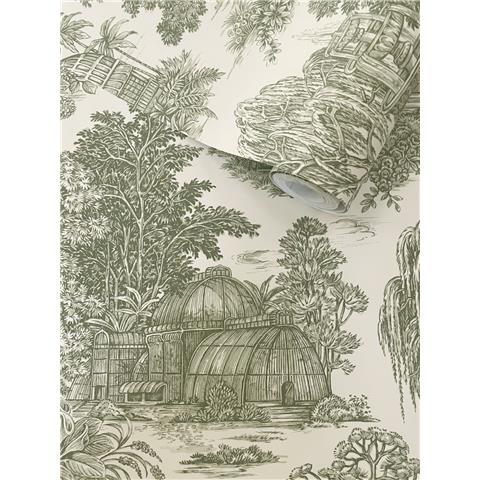 Holden Statement Wallpaper Osterley Toile 13950 Green