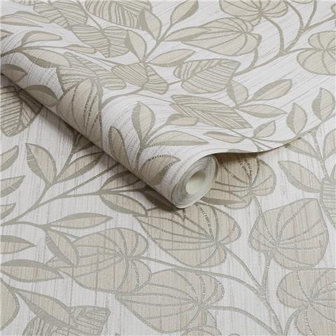 Super Fresco Linden Leaf Trail Wallpaper 140045 Sage