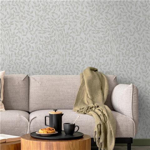 Super Fresco Linden Willow Leaf Wallpaper 140048 Sage