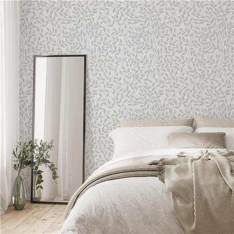 Super Fresco Linden Willow Leaf Wallpaper 140049 Duck egg