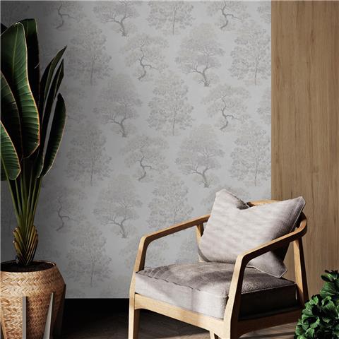 Super Fresco Linden Elmwood Wallpaper 140055 Mocha