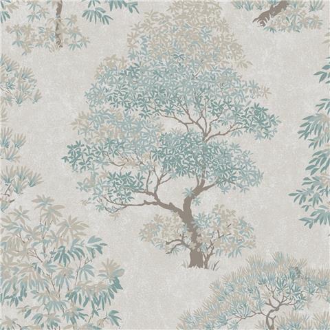Super Fresco Linden Elmwood Wallpaper 140057 Duck Egg